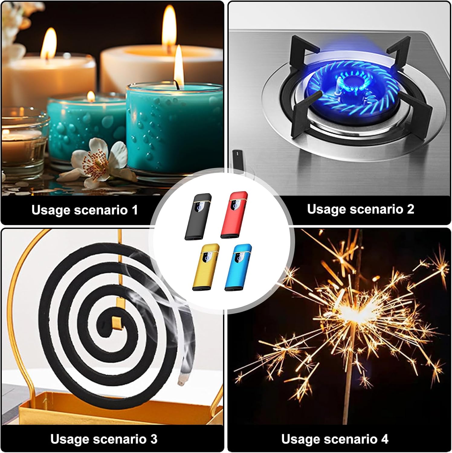 2 Briquets électroniques USB avec capteur