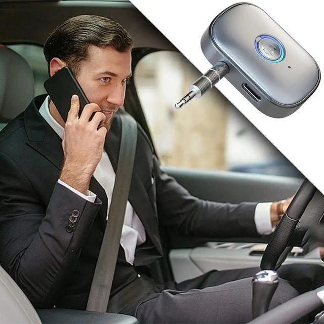 Récepteur Bluetooth 5.3 pour Voiture – Musique & Appels Hands-Free AUX 3.5mm