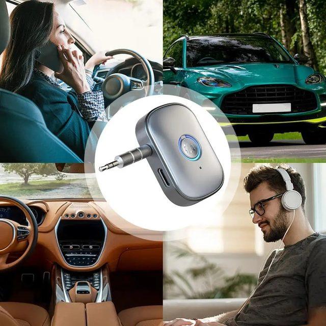 Récepteur Bluetooth 5.3 pour Voiture – Musique & Appels Hands-Free AUX 3.5mm