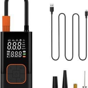 Gonfleur de pneu portable avec lumière LED