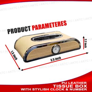Boîte mouchoirs double usage beige