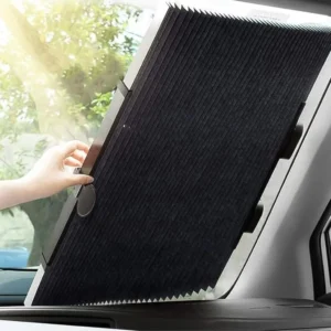 Pare-soleil de pare-brise rétractable et pliable pour voiture