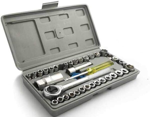 Coffret de 40 pièces de clés à douille combinées