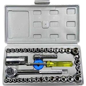 Coffret de 40 pièces de clés à douille combinées