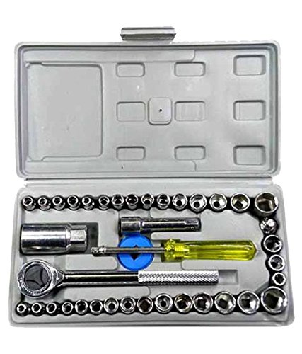 Coffret de 40 pièces de clés à douille combinées