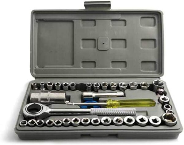 Coffret de 40 pièces de clés à douille combinées
