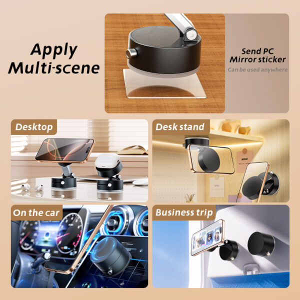 Support Téléphone Magnétique Double Face pour Voiture