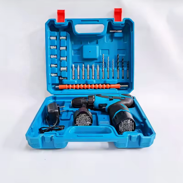 Ensemble de 24 pièces, perceuse électrique, batteries 1200mah