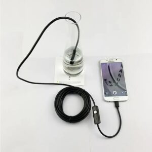 Caméra Endoscopique Android 3 en 1 de 7mm pour Inspection – Longueur 2 m câble Regide