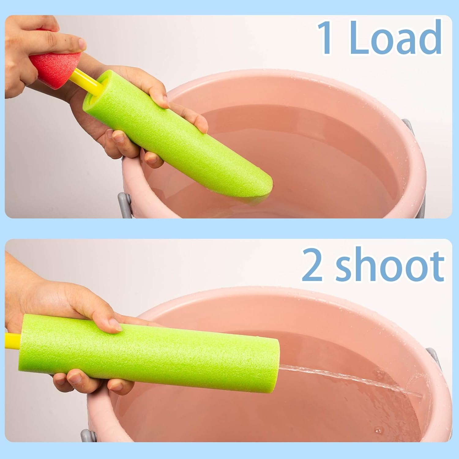 pistolet à eau est fabriqué en mousse EVA souple