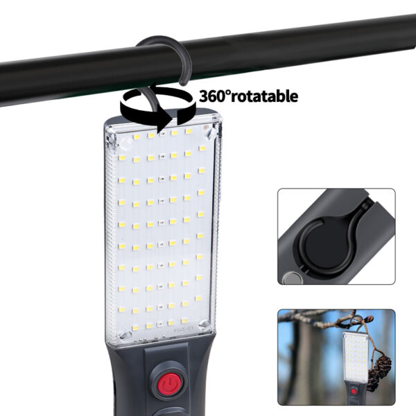 Lampe de travail led COB rouge bleu,