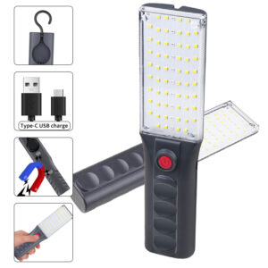 Lampe de travail led COB rouge bleu,