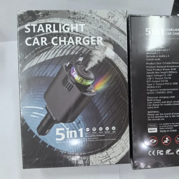 Charge Rapide, Support de Téléphone, Projection d&rsquo;Étoiles et Diffuseur de parfum