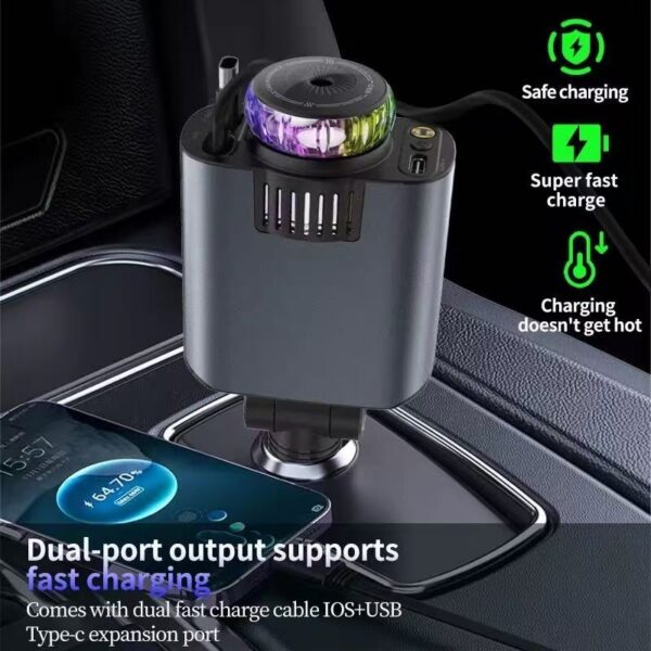 Charge Rapide, Support de Téléphone, Projection d&rsquo;Étoiles et Diffuseur de parfum