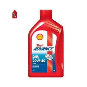 Huile moto Shell Advance AX3 4T 20W-50 1L