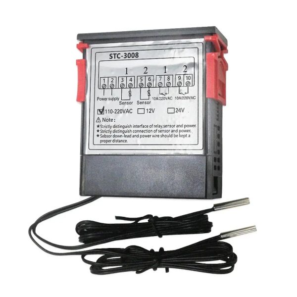 Double régulateur de température numérique 220V,STC-3018