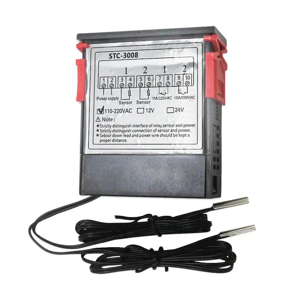 Double régulateur de température numérique 220V,STC-3018