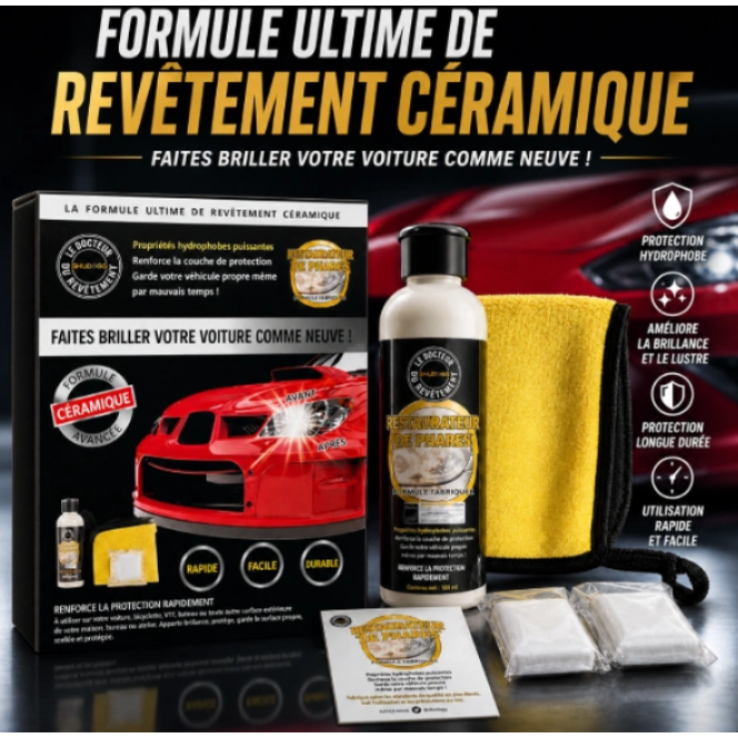Kit de rénovation de phares de voiture