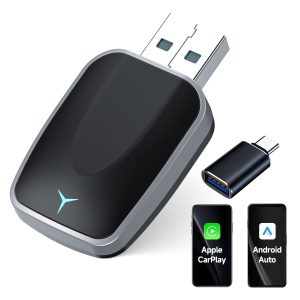 Adaptateur Sans Fil CarPlay & Android Auto – Dongle USB-A/USB-C Plug & Play pour iPhone et Android