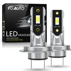 Kit 2 Ampoules LED H7 Mini CSP 3570 Canbus – 100W – 20 000 LM – Haute Luminosité