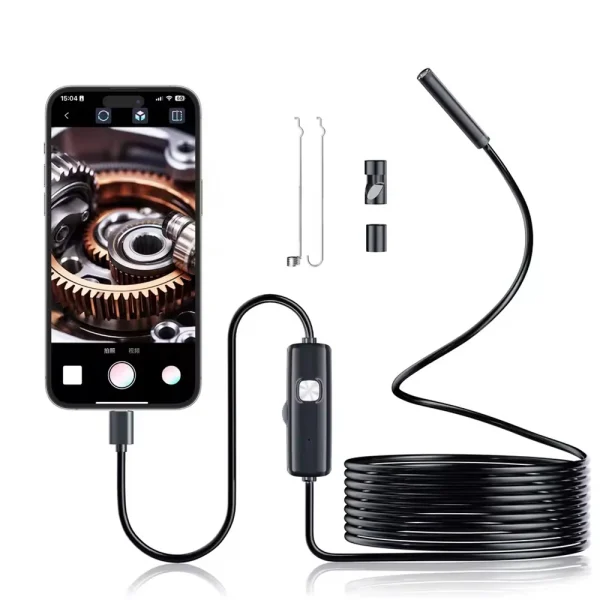 Caméra Endoscopique Android pour Inspection – Câble Souple 1 m