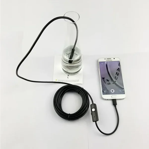 Caméra Endoscopique Android pour Inspection – Câble Souple 1 m