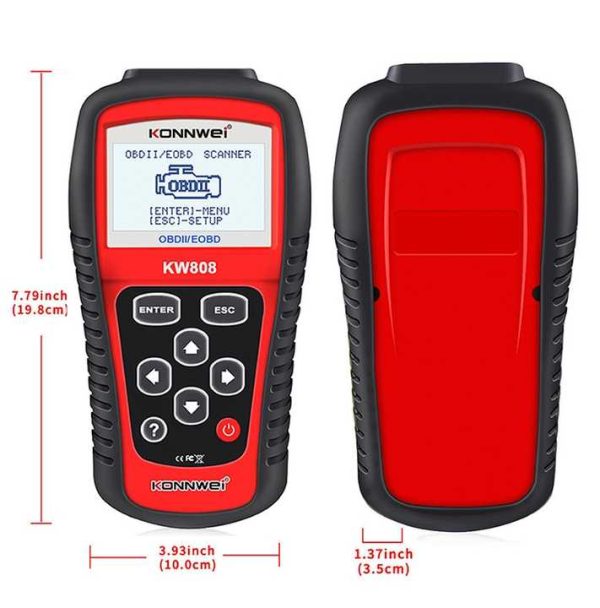 KONNWEI KW808 – Scanner OBD2 Professionnel pour Diagnostic Automobile