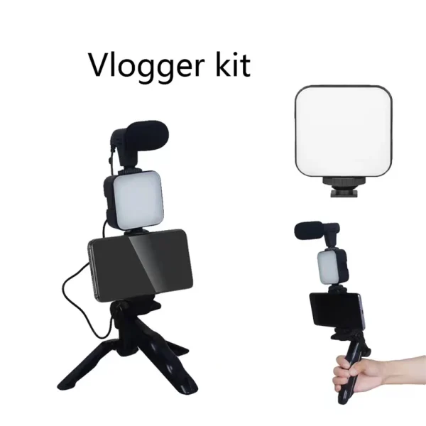 Kit Support Vidéo et Éclairage Studio VzonKit pour Smartphone