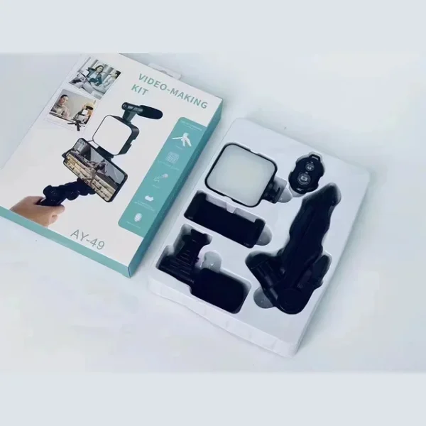 Kit Support Vidéo et Éclairage Studio VzonKit pour Smartphone