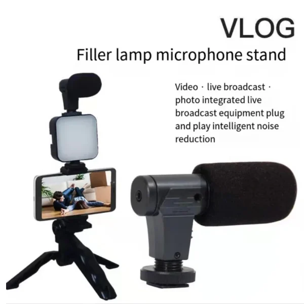 Kit Support Vidéo et Éclairage Studio VzonKit pour Smartphone