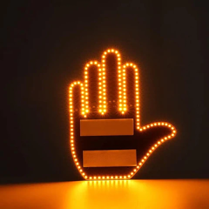 Lampe Doigt LED Signalétique pour Vitre Arrière avec Télécommande