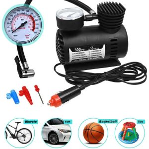 Mini Compresseur d&rsquo;Air Portable 12V pour Pneus et Urgences Auto