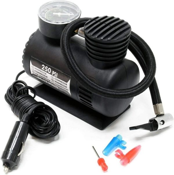 Mini Compresseur d&rsquo;Air Portable 12V pour Pneus et Urgences Auto