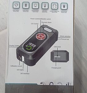 Booster Démarreur de Batterie Voiture 4-en-1 Multifonction Portable