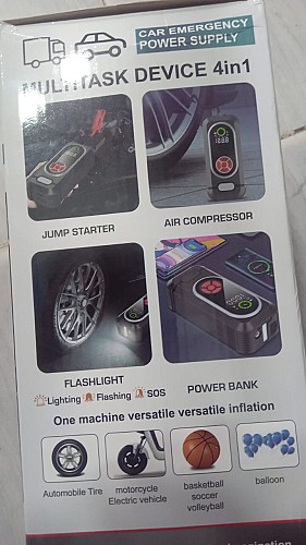 Booster Démarreur de Batterie Voiture 4-en-1 Multifonction Portable