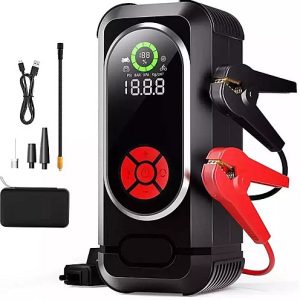 Booster Démarreur de Batterie Voiture 4-en-1 Multifonction Portable