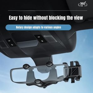 Support téléphone Rétroviseur Tunisie – Support de téléphone – Rétroviseur voiture – Rotatif 360°