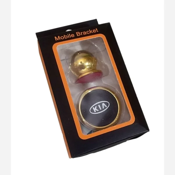 Support Téléphone Voiture Magnétique Rotatif 360° – Logo Kia Motors